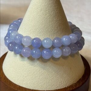 8mm Genuine Chalcedony Gemstone Bracelet